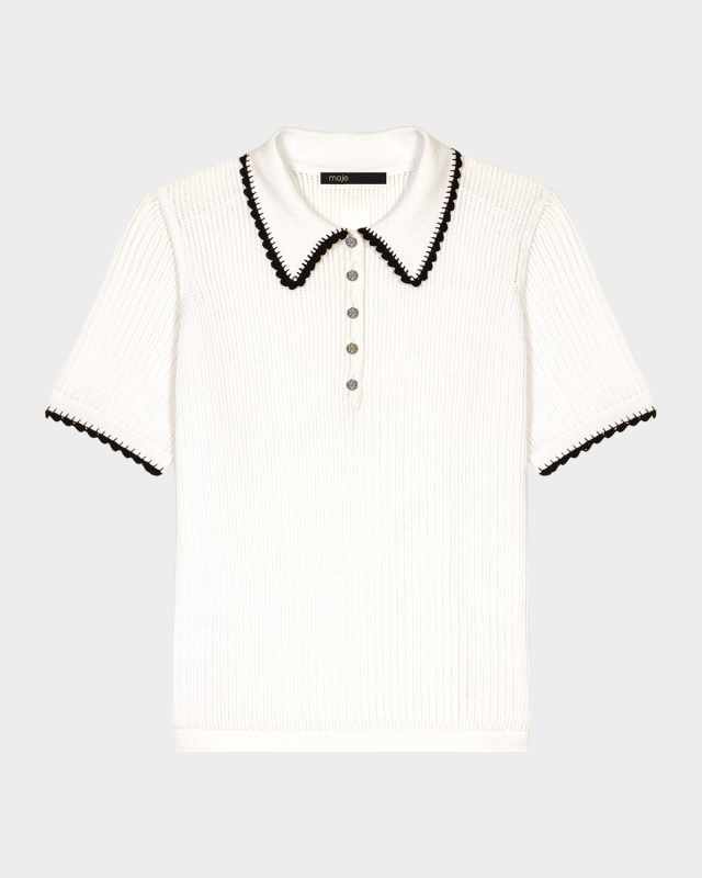 Mind Rib-Knit Polo